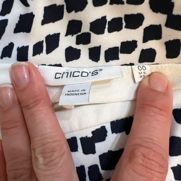 Chico’s Dalmatian Print Black/White Athletic Skort Size 00 (size 2) - Picture 5 of 6